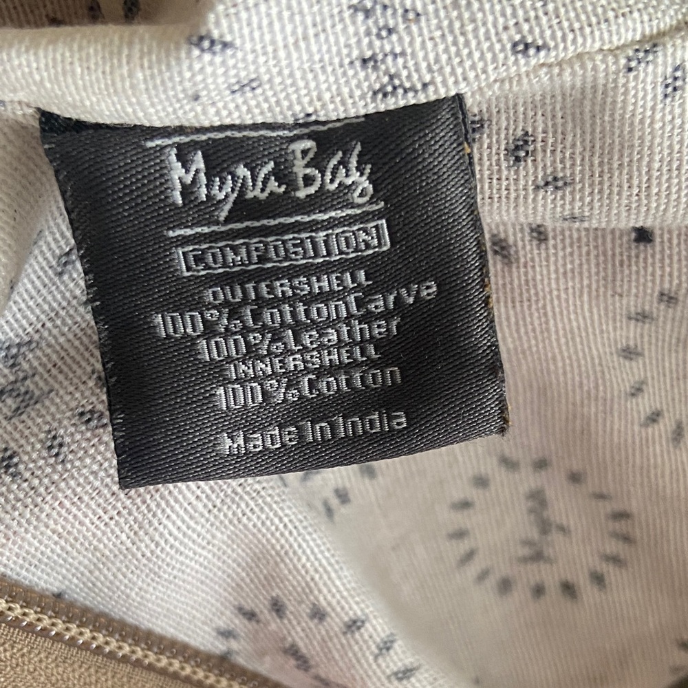 Myra Orange Tote Bag - Picture 8 of 9